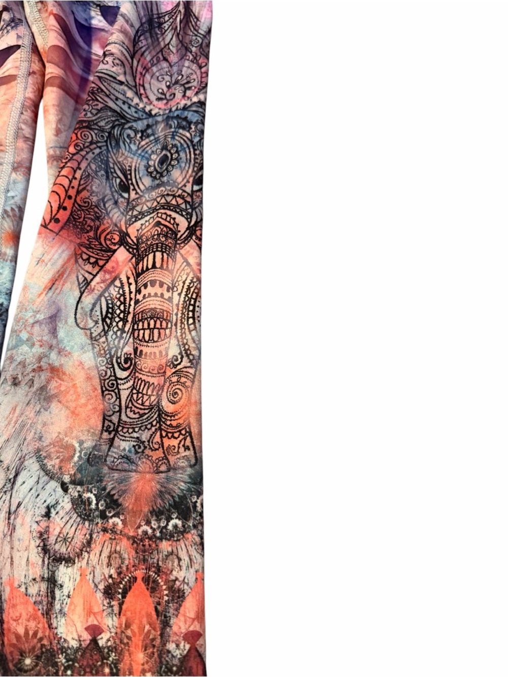 Evolution & Creation Elephant Yoga Leggings Women’s Small Boho Festival - Picture 4 of 7